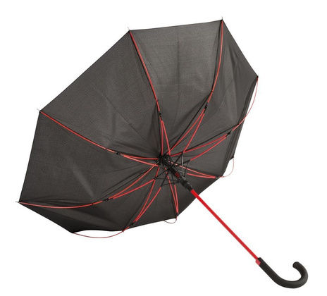 Automatyczny parasol KEMER CANCAN Czarny Czerwony