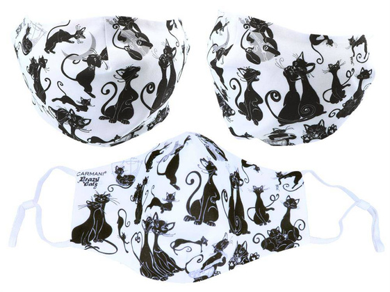 Maseczka ochronna z filtrem - Koty (CARMANI)