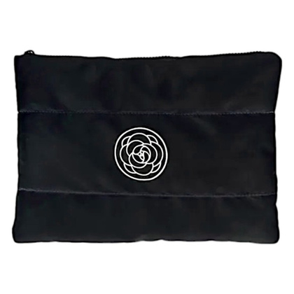 Kosmetyczka damska pikowana duża, wodoodporna czarna 22 x 31cm KS144CZ