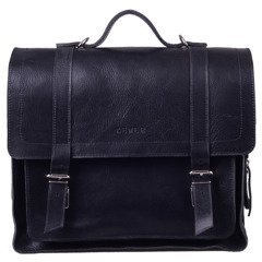 Torba skórzana na ramię KEMER 888 Czarna