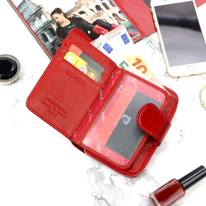 Pierre Cardin Skórzany portfel damski 