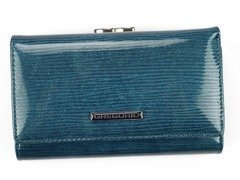 Portfel damski skórzany PELLUCCI LN-108 Niebieski