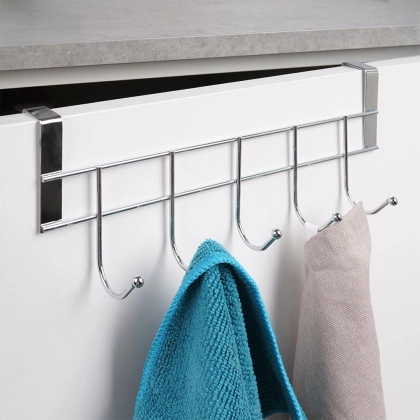 Wieszak na ręczniki łazienkowy na drzwi drzwiczki