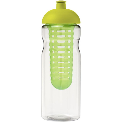 Bidon H2O Base® z wypukłym wieczkiem o pojemności 650 ml z możliwością przyrządzania wody smakowej