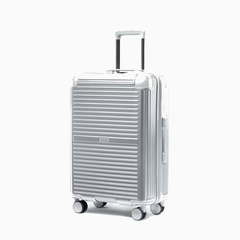 Średnia walizka PUCCINI DALLAS PC034B 4C Srebrna