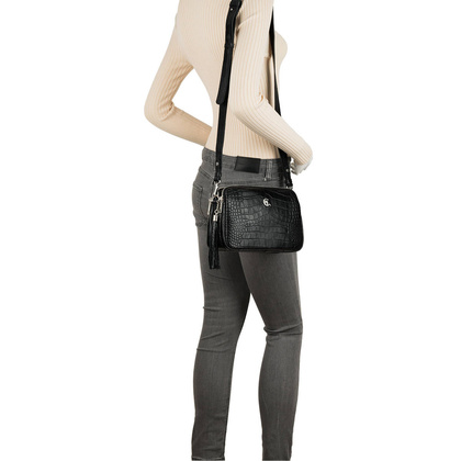 Elegancka listonoszka Canaletto – skóra z wzorem krokodyla TD830s121