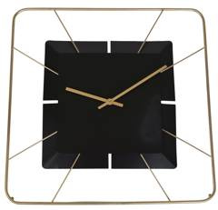 Zegar metalowy kwadratowy