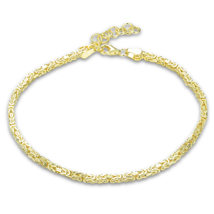 LAVVU Męska pozłacana srebrna bransoletka