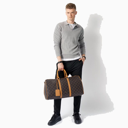 Torba podróżna podręczna PUCCINI MONOGRAM BLXP0057W 2 Brązowa
