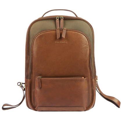 Skórzany plecak męski Pierre Cardin YS12 28010 czarny