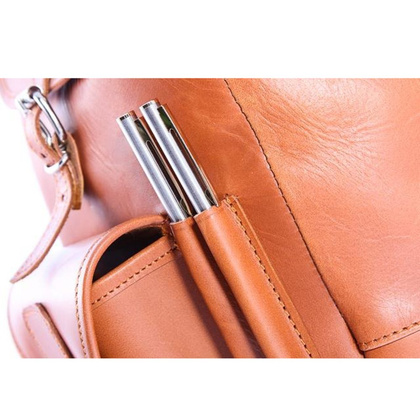 Modny plecak skórzany KEMER VOOC Vintage P1 brąz