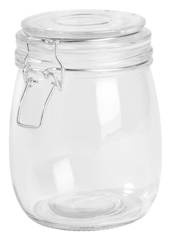 Szklany słoik CLICKY, transparentny