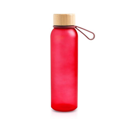Butelka ze szkła matowego o pojemności 500 ml, z silikonowym uchwytem / Atlântida
