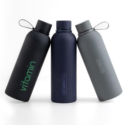 Butelka termosowa o pojemności 500 ml z gumowym wykończeniem / Thermal