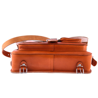 TECZKA SKÓRZANA 3W1 KEMER VOOC Vintage  P13 BRĄZOWA