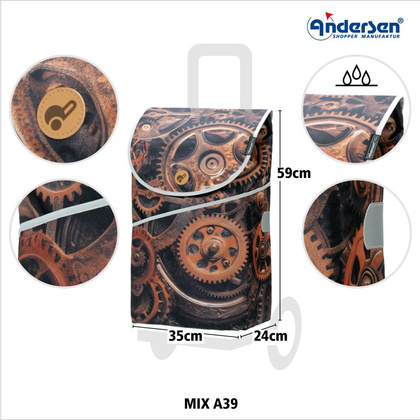 Wózek za zakupy ANDERSEN Scala MIX 112-333-A39