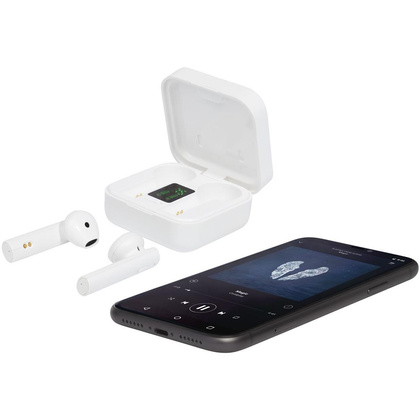 Tayo słuchawki douszne z technologią TWS ładowane za pomocą światła słonecznego