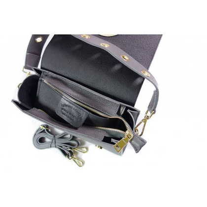 Listonoszka La Bomba złote  okucia Szara LB134G