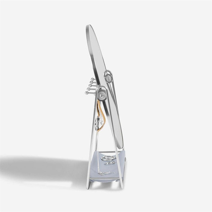 Lusterko Stackers lawendowo-srebrne z organizerem na biżuterię