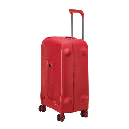 Delsey Moncey Mała twarda czerwona walizka kabinowa na kółkach 55 cm