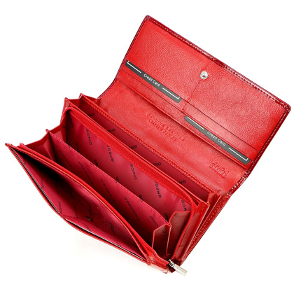 Portfel damski skórzany PELLUCCI CB-122 Czerwony