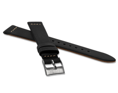 LAVVU Czarny pasek RETRO z luksusowej skóry Top Grain - 20