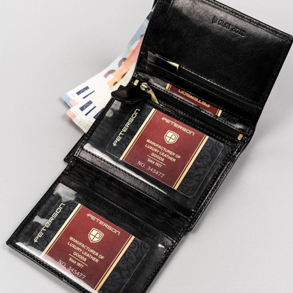 Skórzany portfel męski na karty