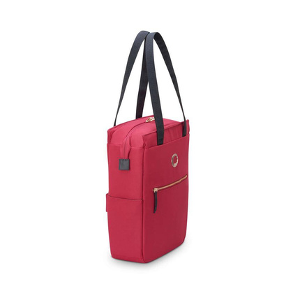 Delsey Securstyle Damska malinowa torba na laptopa 14"