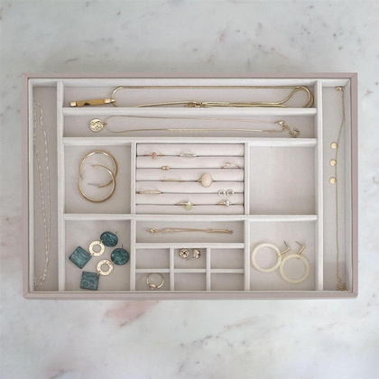 Szkatułka na biżuterię Stackers 16 komorowa supersize taupe