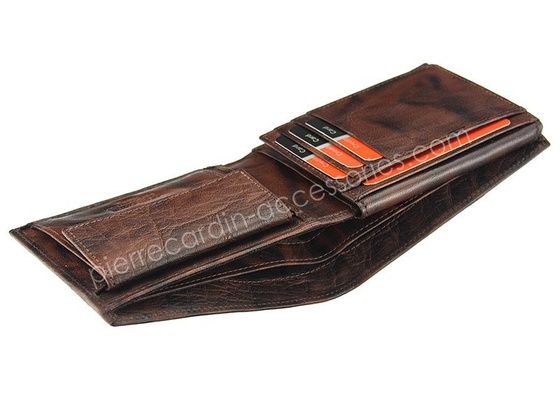 Portfel męski skórzany PIERRE CARDIN FOSSIL TILAK12 8806 RFID Popiel
