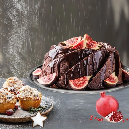 Stalowa taca do serwowania okrągła talerz na przekąski przystawki ciasteczka 21 cm