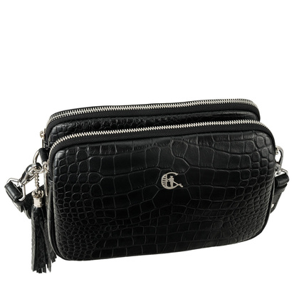 Elegancka listonoszka Canaletto – skóra z wzorem krokodyla TD830