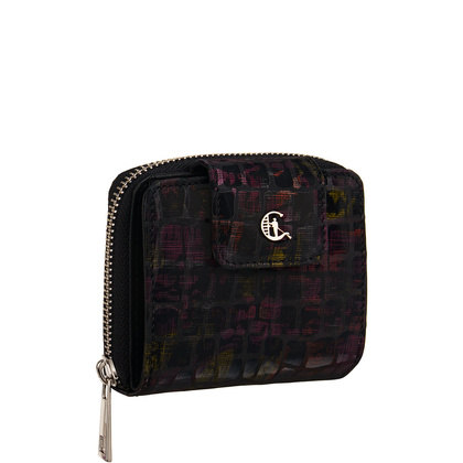 Skórzany portfel damski Canaletto kolorowy z naturalnej skóry licowej PD1023cs326 RFID