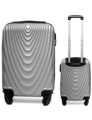 Mała walizka podróżna 663 XM Szary