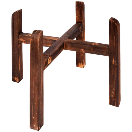 Osłonka na doniczkę na stojaku stalowa 32x40 cm