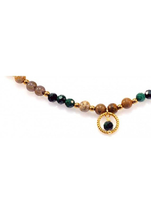 Naszyjnik Malachit 925