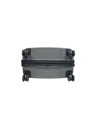 LYS Paris Bogota Średnia twarda szara walizka na kółkach 66 cm