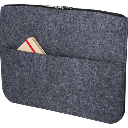 Etui na laptopa 14" z filcu RPET, teczka na dokumenty
