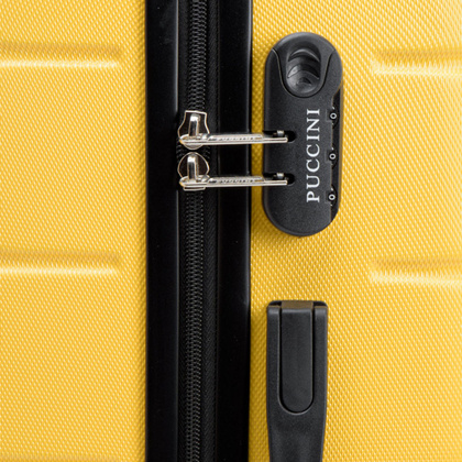 Średnia walizka PUCCINI ALICANTE ABS024B 6 Żółta