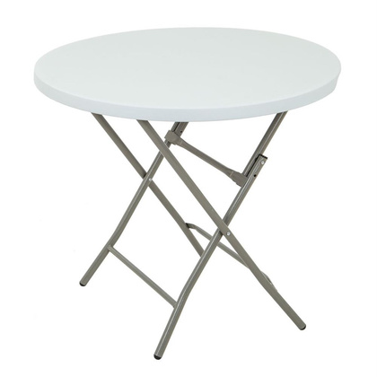 Stół cateringowy bankietowy okrągły składany 80x74cm