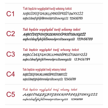 Skórzany brelok serce z Twoim napisem personalizowany prezent E25s165