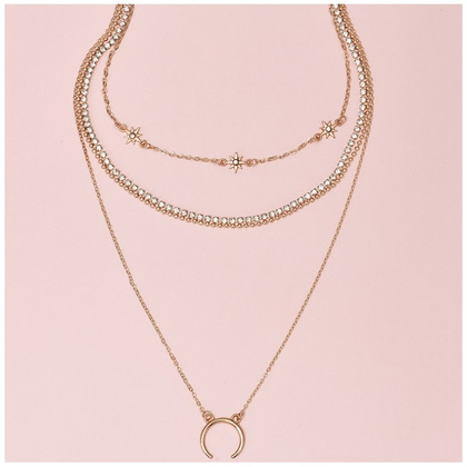 Naszyjnik choker delikatny 4W1  N747