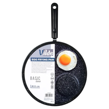 Patelnia do jajek granitowa 4 otwory BASIC LINE 24 cm