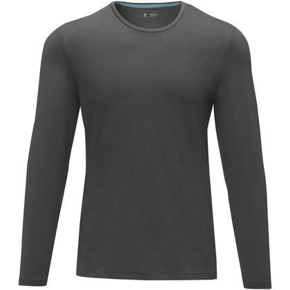 Męski T-shirt organiczny Ponoka z długim rękawem