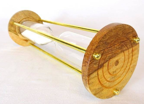 Klepsydra mosiężno - drewniana, 30min. NC2624