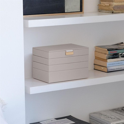Szkatułka na biżuterię Stackers poczwórna classic taupe