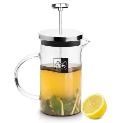 Zaparzacz imbryk dzbanek szklany z tłokiem do kawy herbaty ziół 1 l