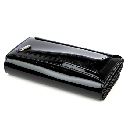 Portfel damski skórzany PIERRE CARDIN 07 SHINY 102 Beżowy
