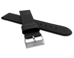 LAVVU Czarny szyty pasek SPORT z luksusowej skóry Top Grain - 22