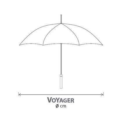 Parasol manualny, składany, 8 paneli, nylonowy 
